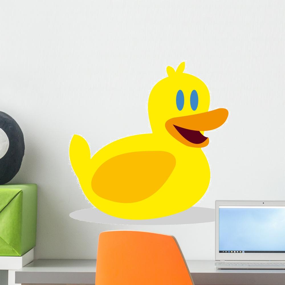 1000x1000 Vector Rubber Duck Icon Wall Decal