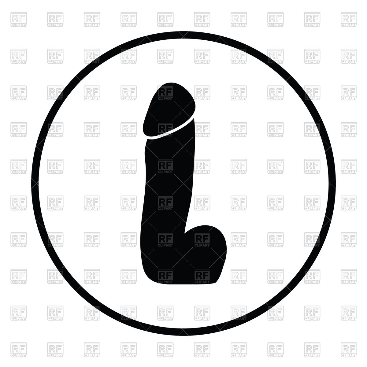 1200x1200 Thin Circle Design Of Rubber Dildo Icon Vector Image Of Icons