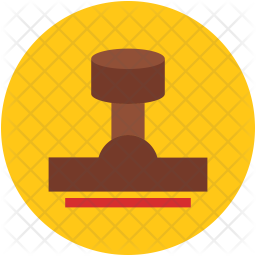 256x256 Rubber Stamp Icon Of Flat Style