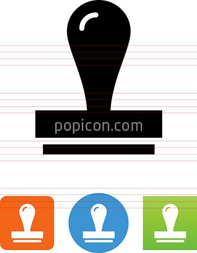 400x514 Vector Rubber Stamp Icon