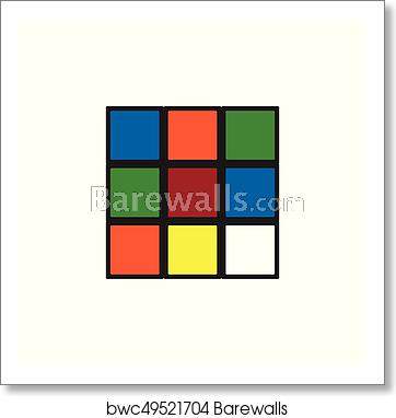 362x382 Isolated Rubik Flat Icon Cube Vector Element Can Be Used For Cube