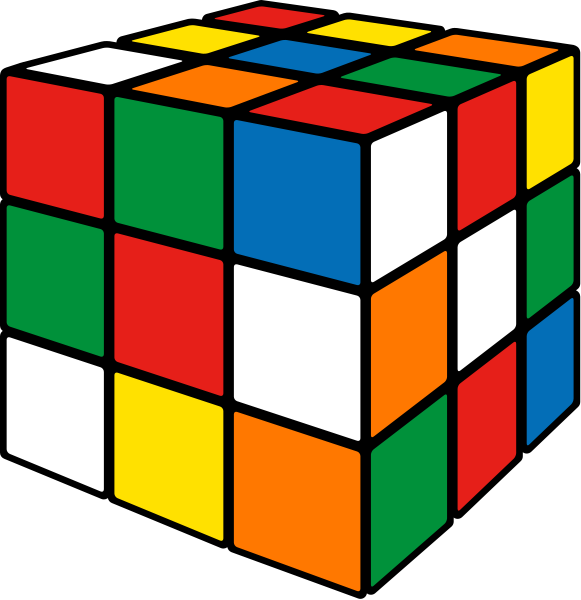 581x600 Rubik's Cube Vector Icon