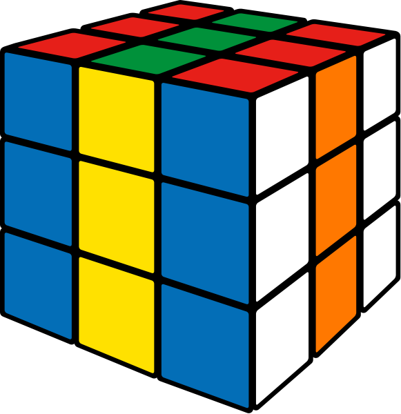 581x600 Rubik's Cube Vector Icon