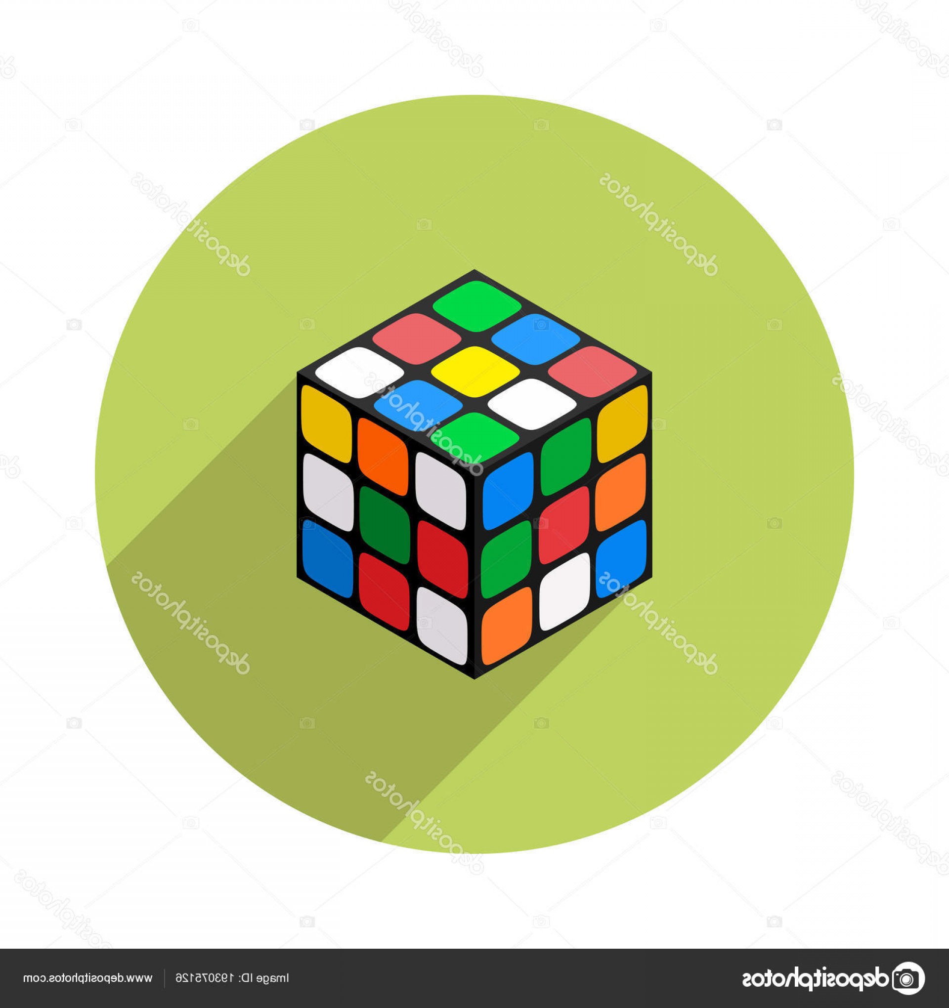 1920x2040 Stock Illustration Flat Icon Rubiks Cube Soidergi
