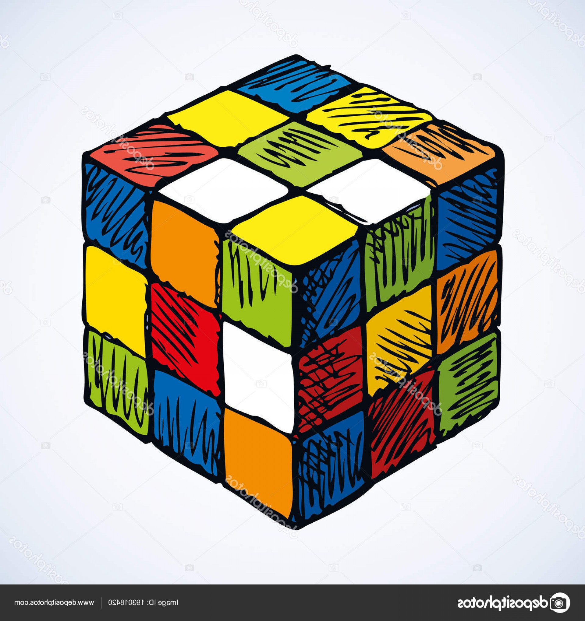 1920x2040 Stock Illustration Icon Of Rubiks Cube Vector Soidergi