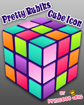 288x360 Pretty Rubik's Cube Icon