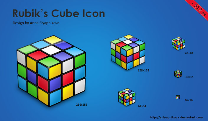 705x410 Rubik's Cube Icon