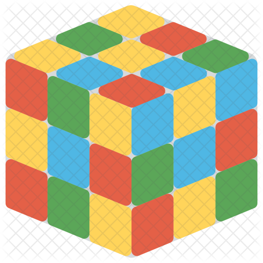 512x512 Rubik Cube Icon Of Flat Style