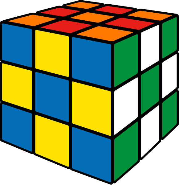 581x600 Hd Rubik's Cube Vector Png