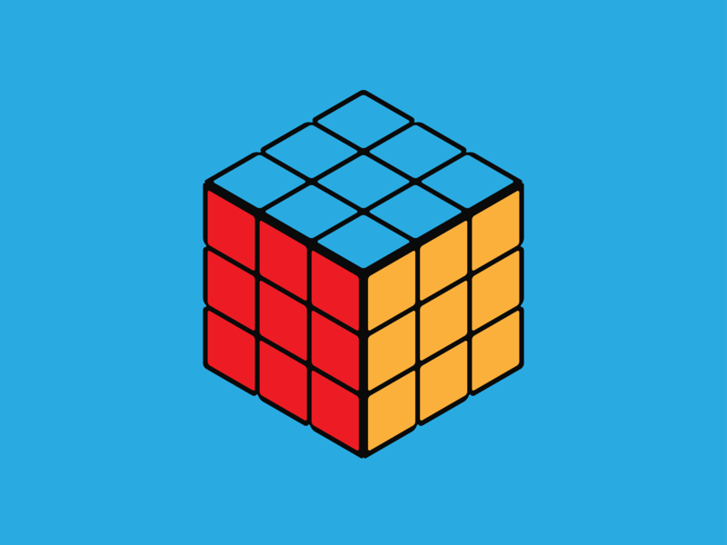 800x600 Isometric Rubik's Cube