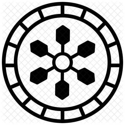 512x512 Round Tribal Rug Icon Of Glyph Style