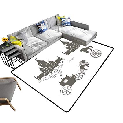 425x425 Alsohome Multi Color Modern Area Rug Icon Magi