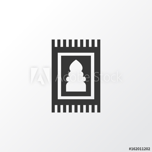500x500 Rug Icon Symbol Premium Quality Isolated Prayer Carpet Element