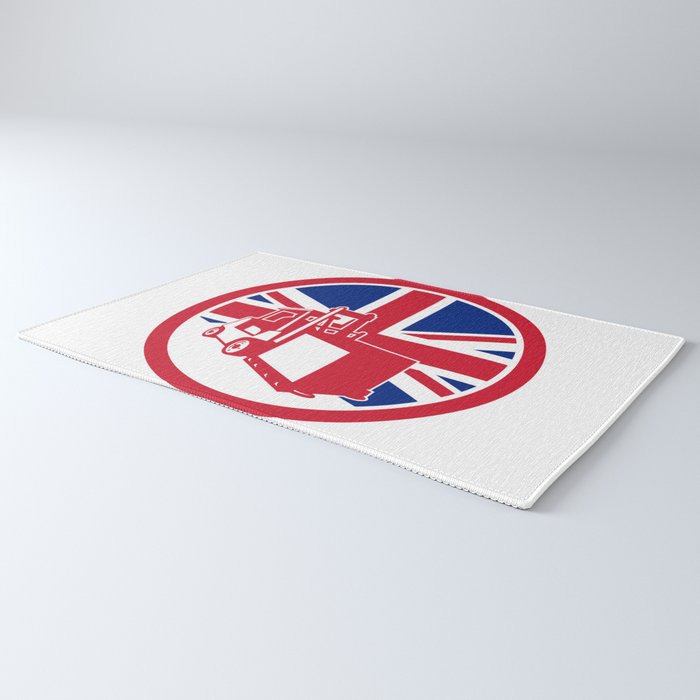 700x700 British Logistics Union Jack Flag Icon Rug