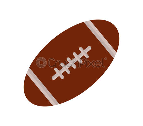 500x438 Rugby Ball Icon, Stock Vector Crushpixel