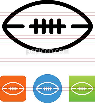 400x435 Rugby Ball Icon