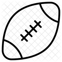 256x256 Rugby Ball Icon Of Line Style