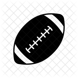 256x256 Rugby Ball Icon Of Glyph Style
