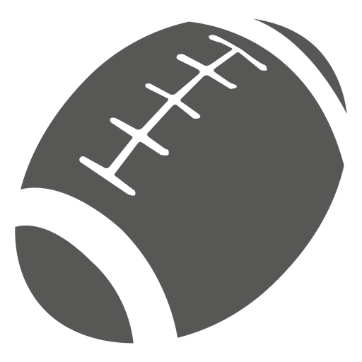 512x512 Rugby Ball Icon Silhouette