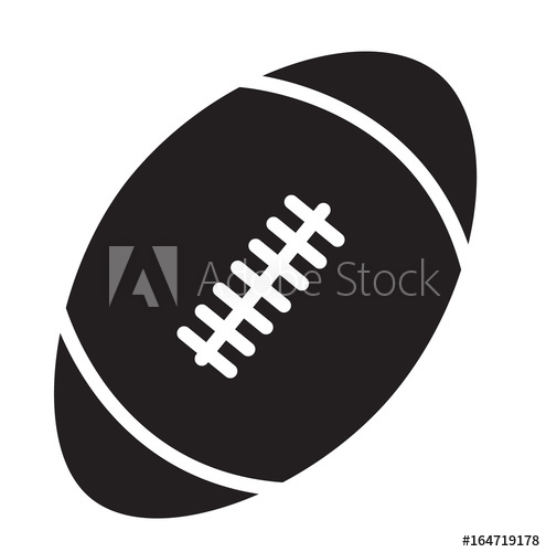 495x500 Rugby Ball Icon On White Background Rugby Ball Sign Flat Style