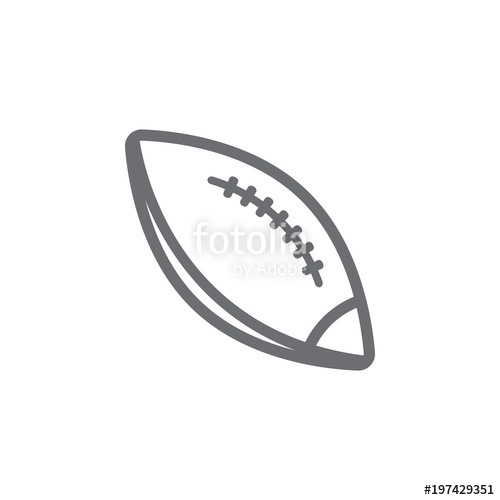 500x500 Rugby Ball Icon Simple Element Illustration Rugby Ball Symbol