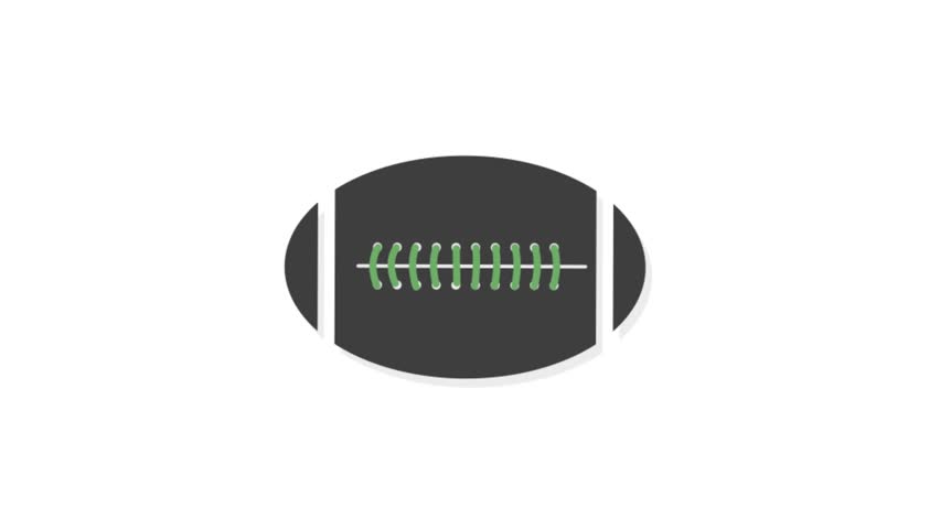852x480 Sports Icons Animation With White Background Rugby Icon Animation