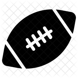 256x256 Rugby Ball Icon Of Glyph Style