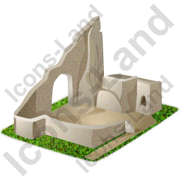 256x256 Castle Ruins Icon, Pngico Icons