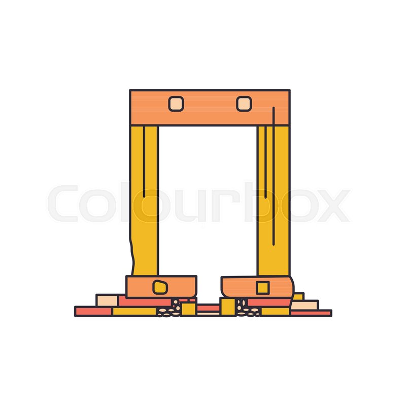 800x800 Temple Ruins Icon Cartoon Stock Vector Colourbox