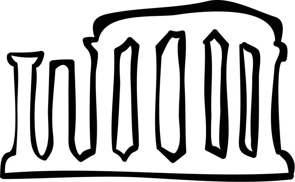 981x605 Columns Antique Ruins Hand Drawn Outline Png Icon Free