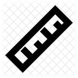 256x256 Decimal Ruler Icon Of Line Style