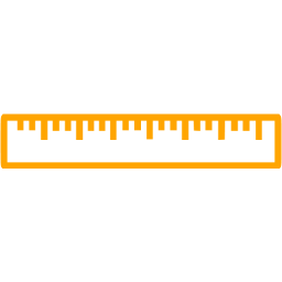 256x256 Orange Ruler Icon