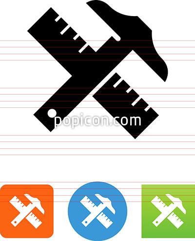 400x494 T Square And Ruler Icon