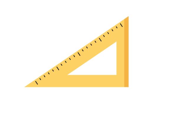 580x387 Triangle Ruler Icon Graphic