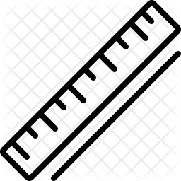 256x256 Ruler Icon Of Line Style