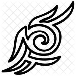 256x256 Rune Tattoo Icon Of Line Style