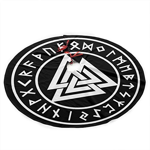 500x500 Valknut Rune Circle Odin Trinity Icon Viking Christmas Tree