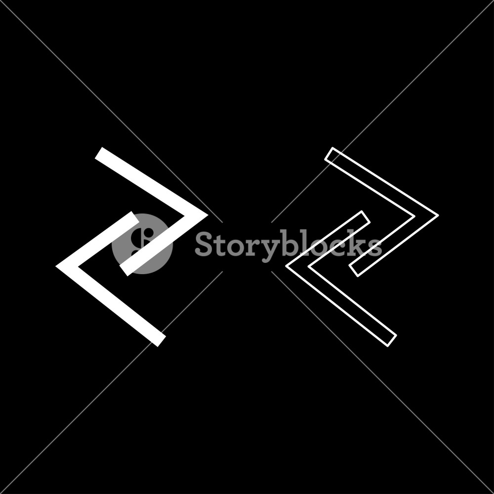 1000x1000 Jera Rune Year Yeild Harvest Symbol Icon Set White Color