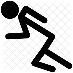 256x256 Runner Icon Of Glyph Style