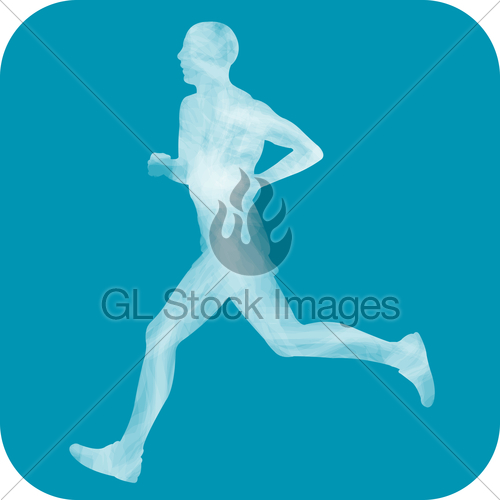 500x500 Runner Icon Gl Stock Images