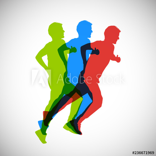 500x500 The Athlete Starts To Run, Runner Icon Sign, Sportsman Run