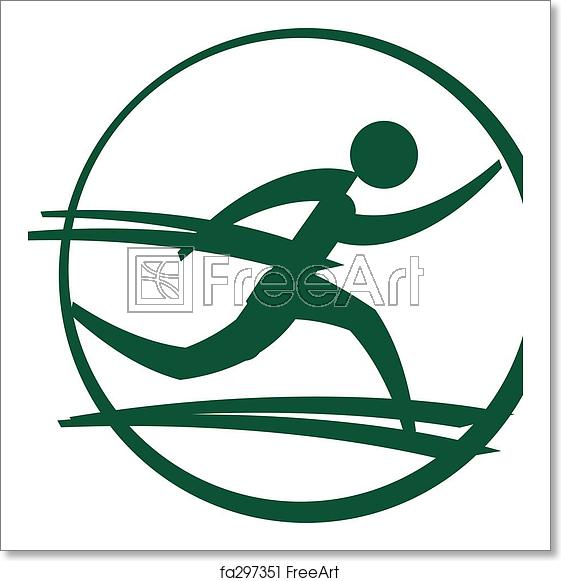 561x581 Free Art Print Of Runner Icon Runner Icon