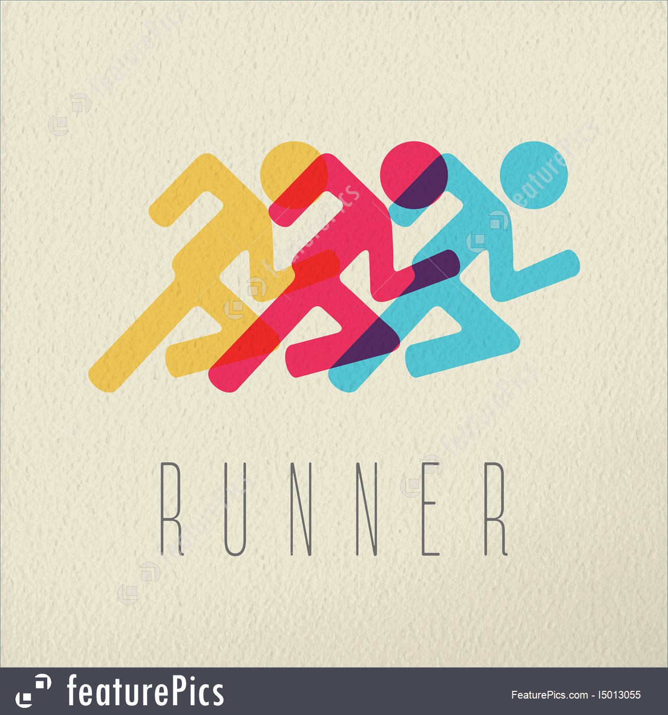 1300x1392 Runner Fitness People Concept Icon Color Design Stock Illustration