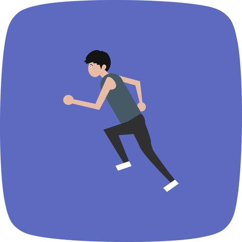490x490 Runner Icon Vector Illustration