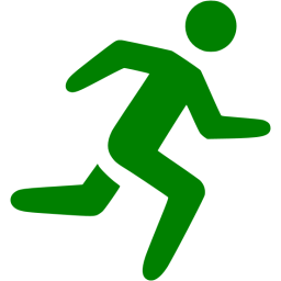 256x256 Green Running Icon