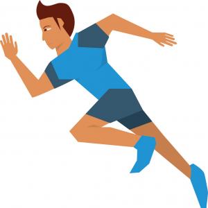 300x300 Person Running Icon Design Vector Hoodamathrun