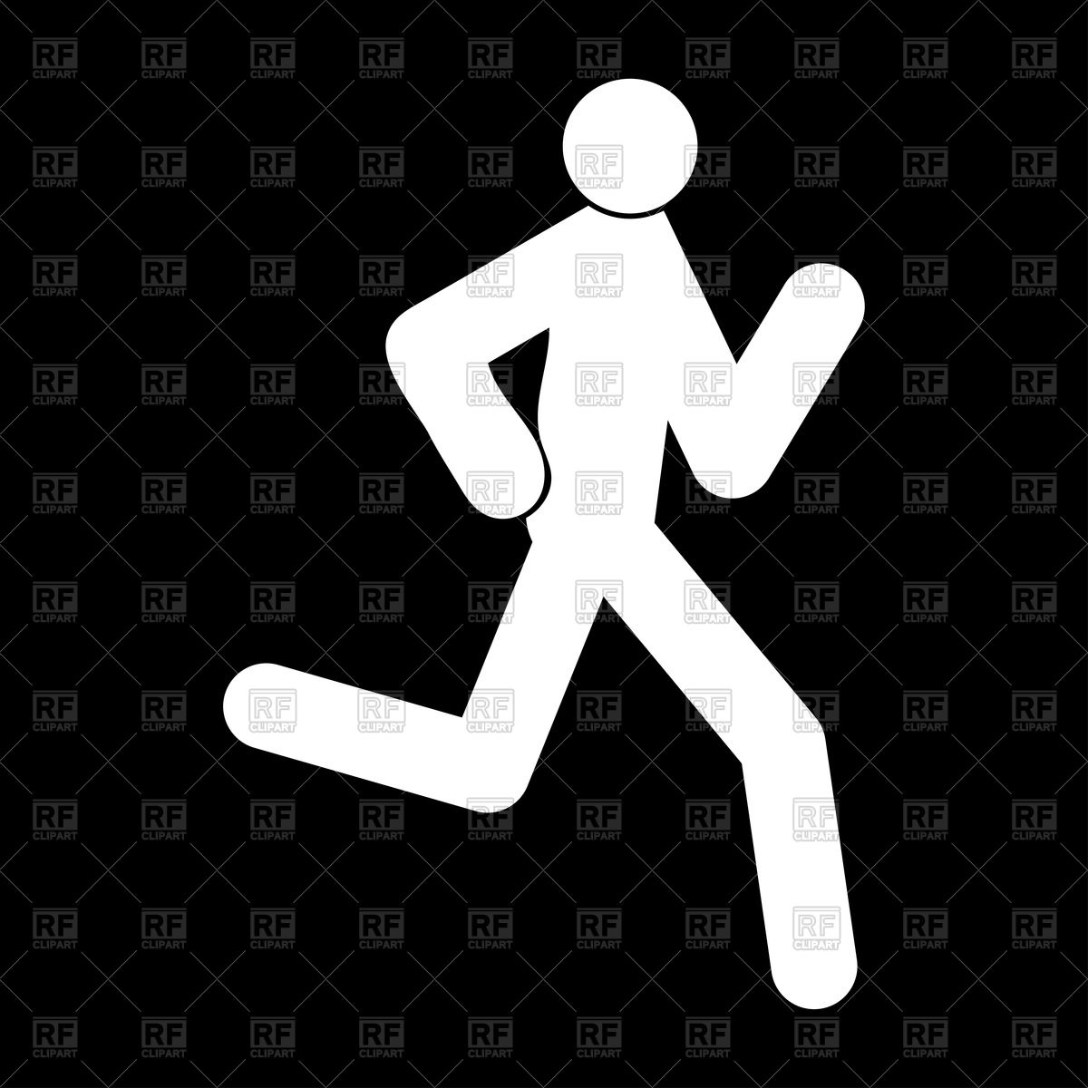 1200x1200 Running Man Icon Vector Image Of Signs, Symbols, Maps