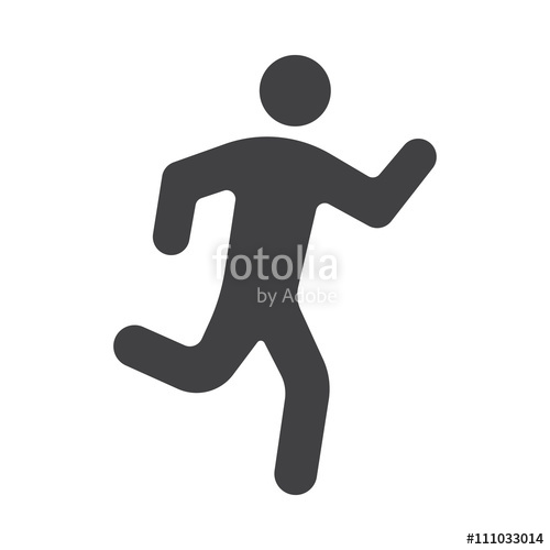 500x500 Running Man Icon Stock Image And Royalty Free Vector