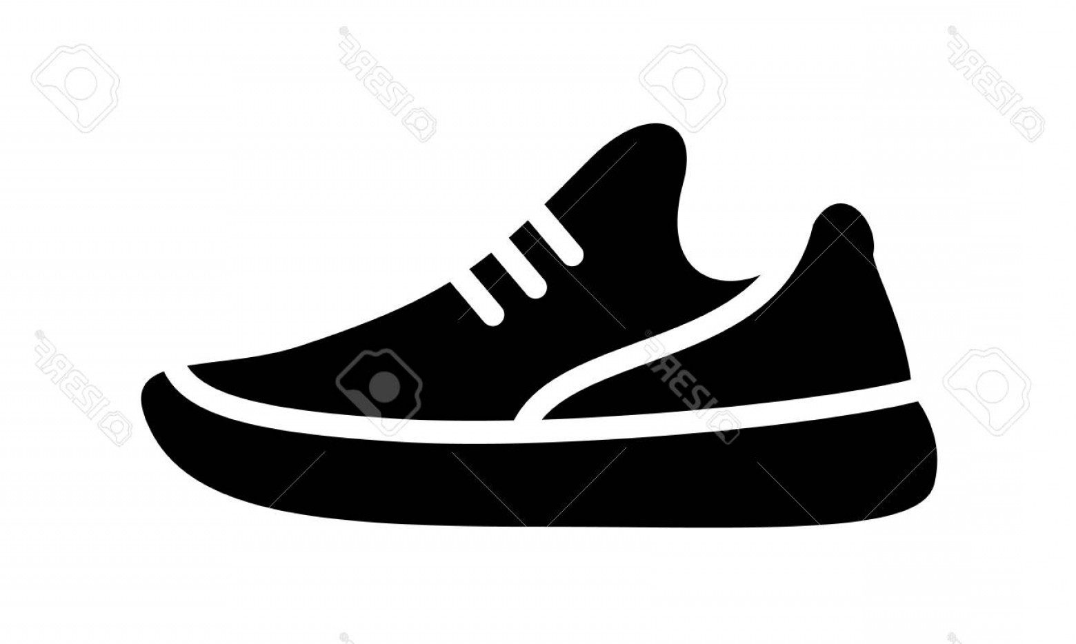 1560x934 Photostock Vector Running Shoes Icon Simple Illustration