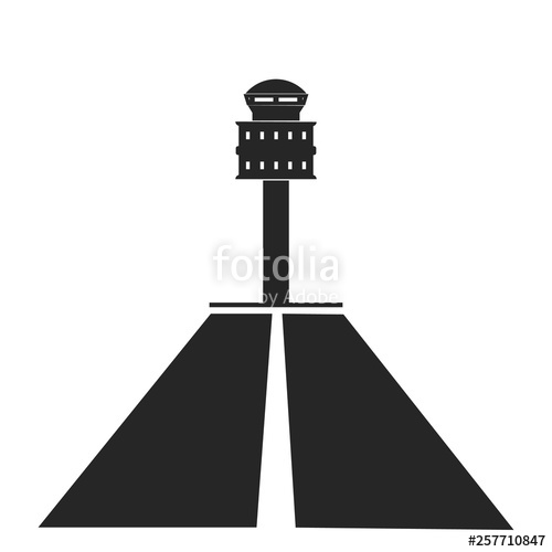 500x500 Runway Icon Outline Thin Line Style From Airport Icons Collection